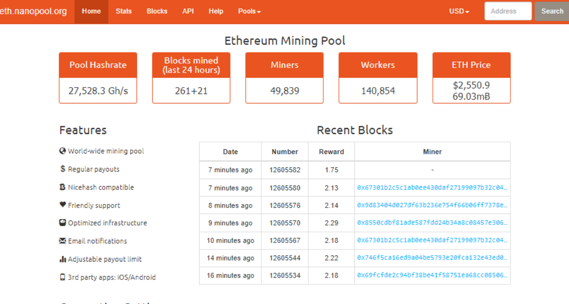 NanoPool Eth Pool