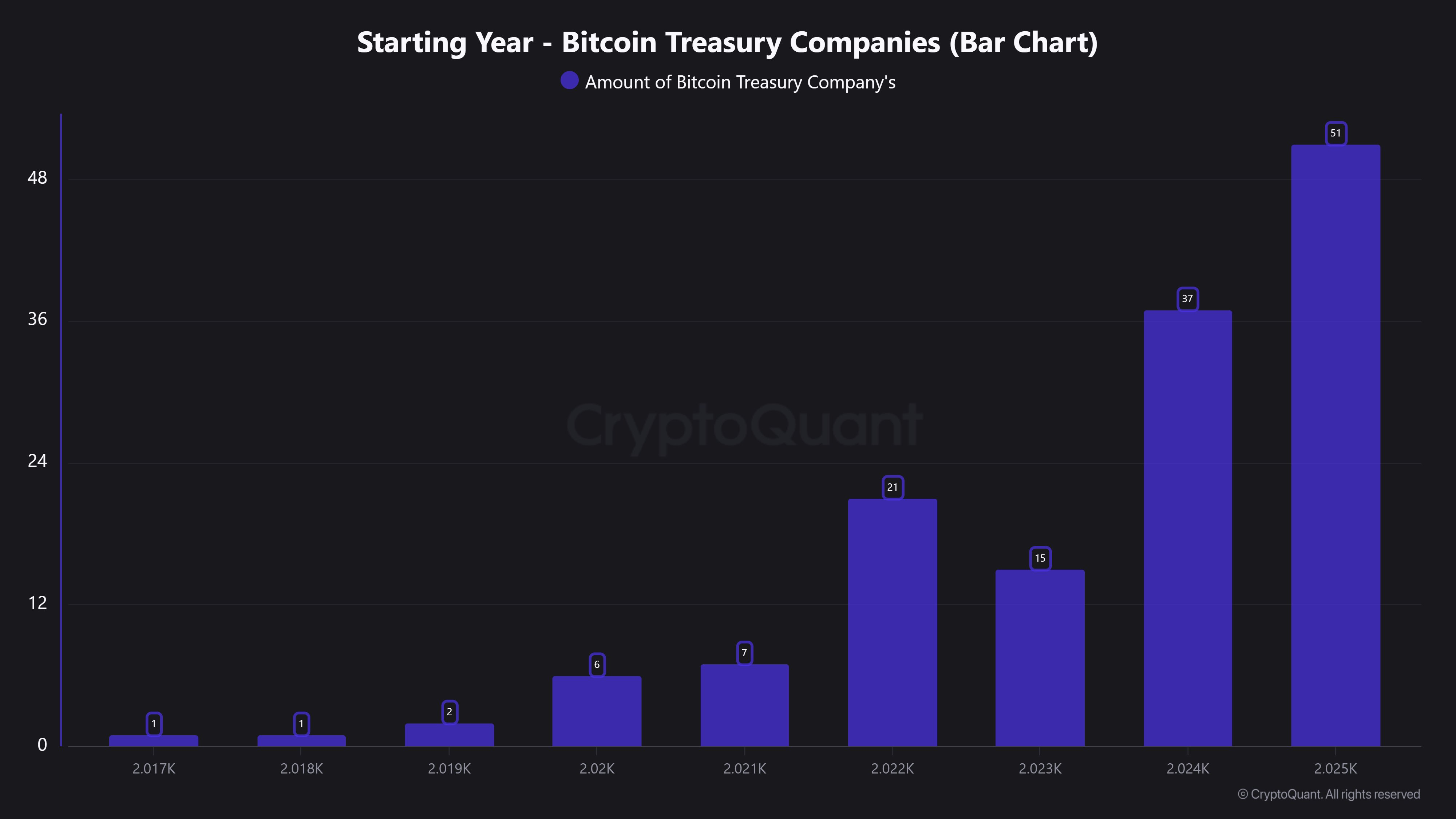 Bitcoin treasury holdings